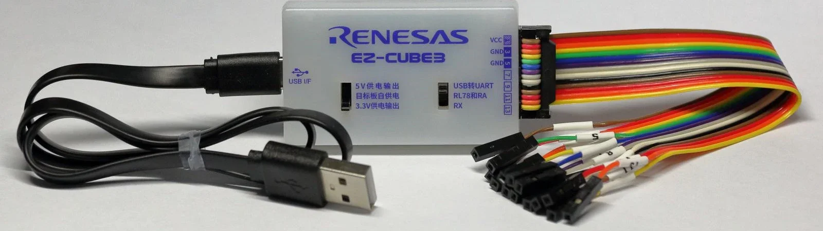 

BC Renesas EZ-CUBE3 downloader CYRCNEZCUBE03 EZ-CUBE2 EZCEBU3 RL78 RX RA MCU RH850 V850 78K0R, 78K0 RE programmer RX100 RX71x，RX