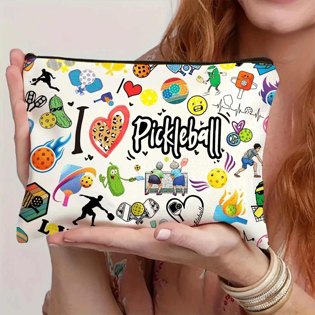 1pc Picker Ball Cosmetic Bag, Picker Ball Gift, Picker Ball Accessory Bag, Funny Picker Ball Cosmetic Bag, Travel Toiletry Bag