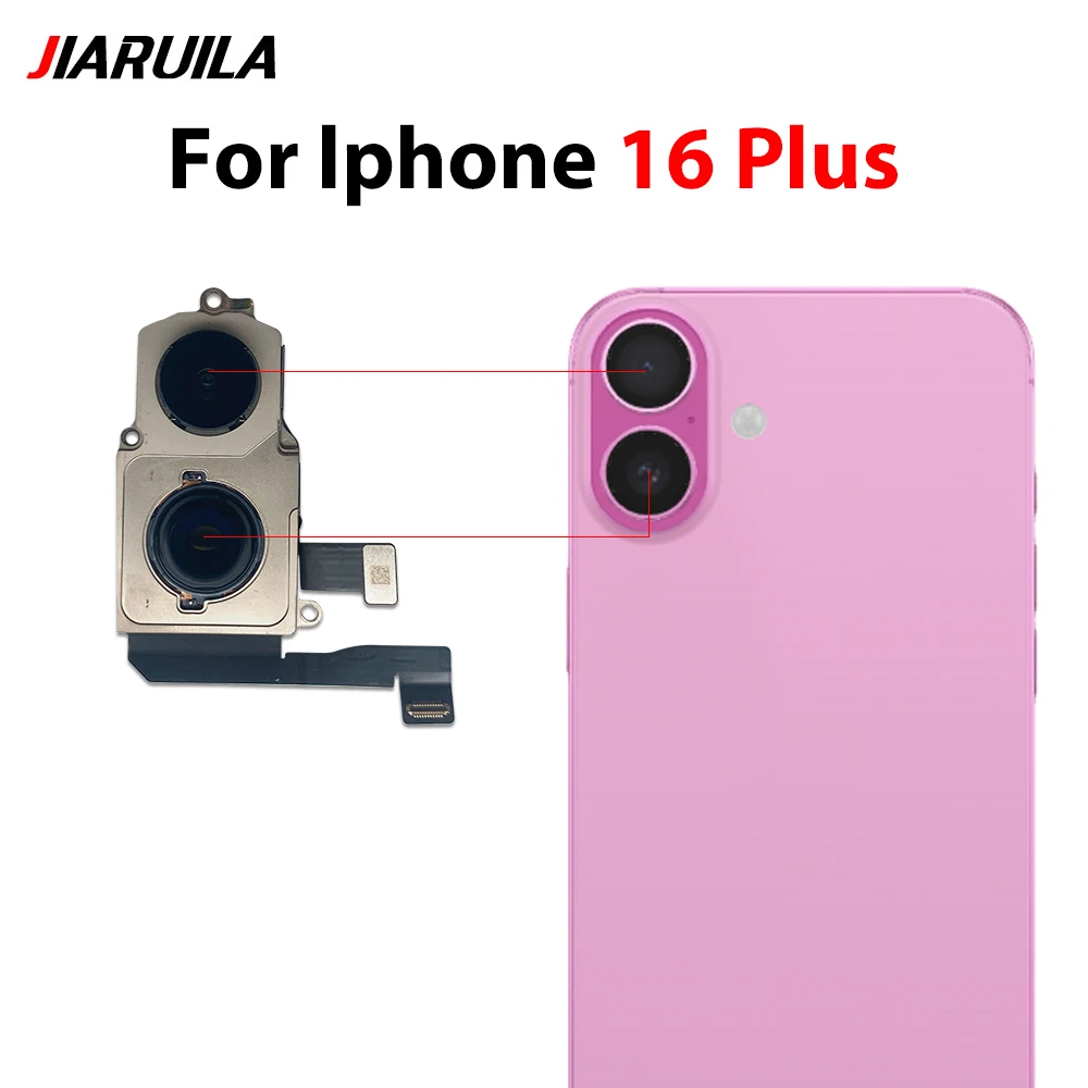 1pcs Back Camera Flex Cable For Iphone 16 Pro Max 16 Plus Rear Camera Main Big Cam Replacment Parts