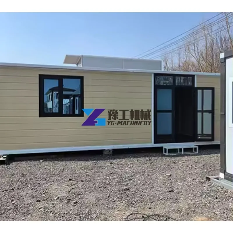 China Luxury 40ft Expandable Container House Prefabricated Foldable Steel and Sandwich Panel Living Room Luxury House