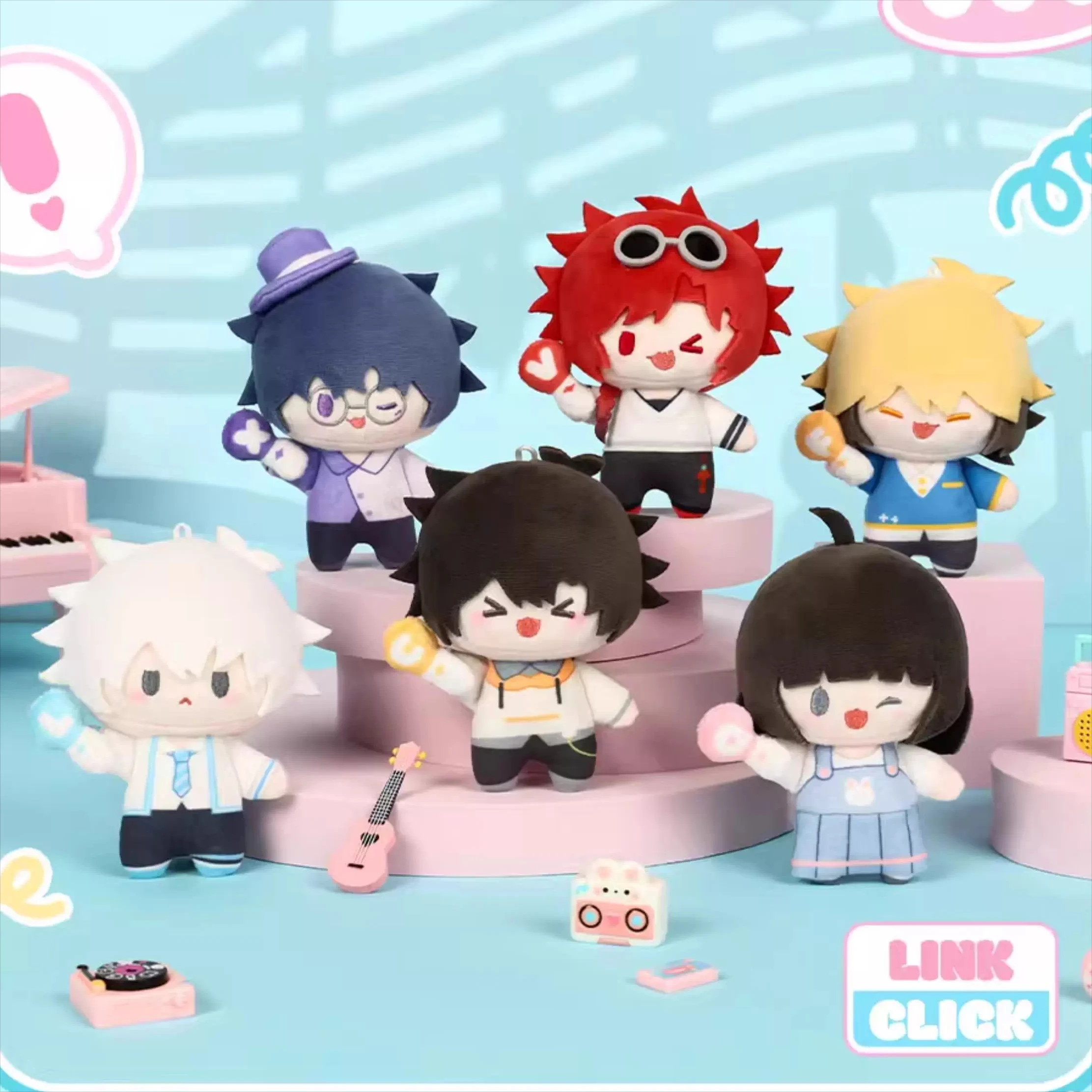 

2025 Подлинная плюшевая игрушка серии Link Click MiniQ, милая фигурка Чэн Сяоши, 10 см, плюшевая кукла, подвеска, слепая коробка, подарки на день рождения для фанатов