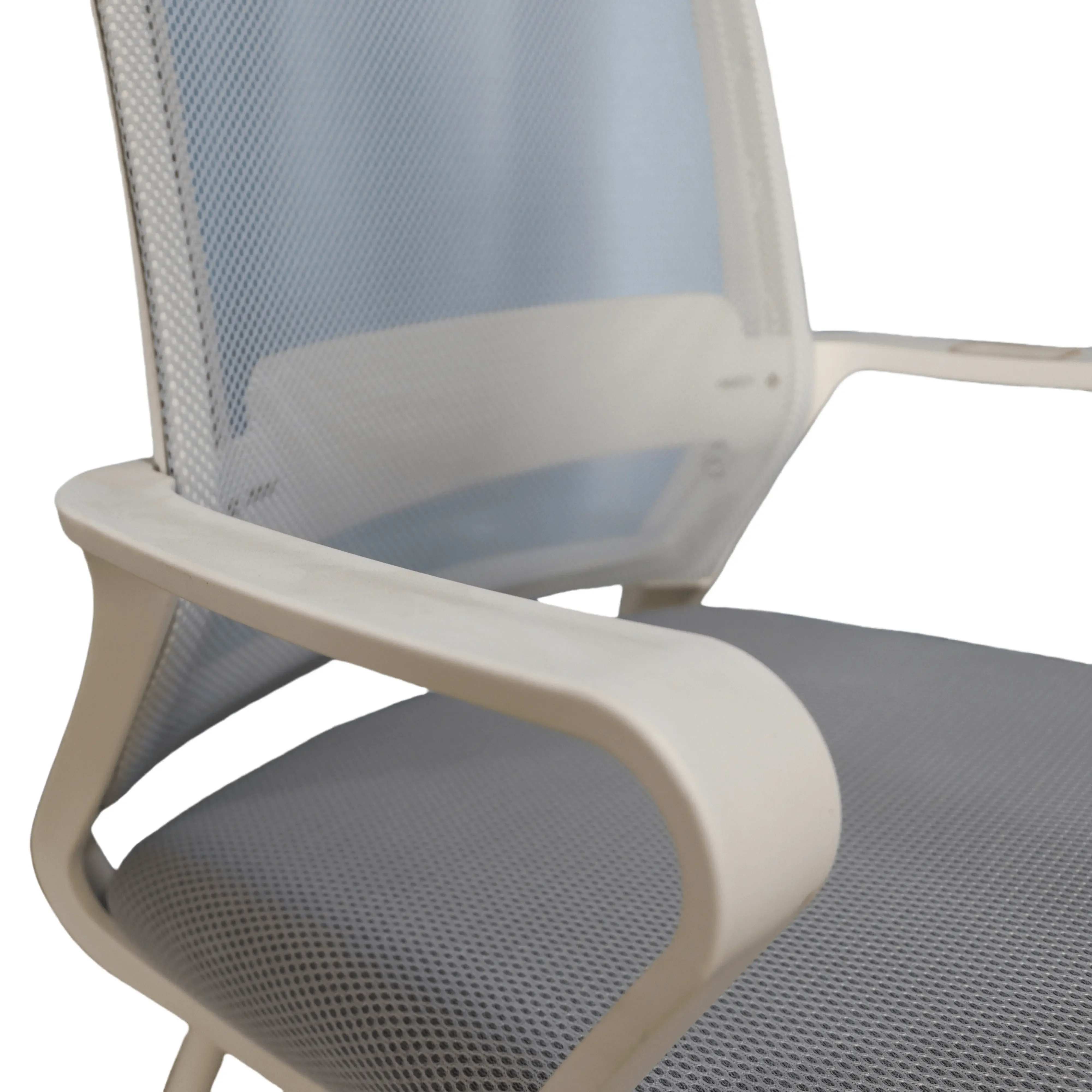 Ergonomic office chair with rotatable and adjustable headrest lumbar support