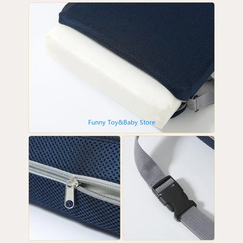 وسادة مقعد معززة آمنة للأطفال غير قابلة للانزلاق مع غطاء قابل للفصل وتصميم محمول لتناول الطعام والكراسي العالية C90B #3