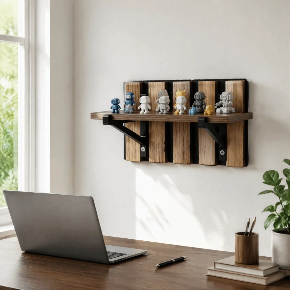 3D Printed Soundproof Board Storage Rack Easy Installation Simple Installation Sound Absorbing Board Bracket Wall Mount