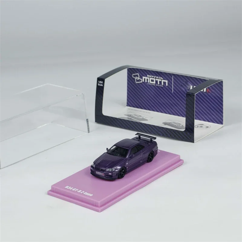 

Kyosho 1:64 R34 GT-R Z-tune 2025 HEC Purple Die-Cast Car Models