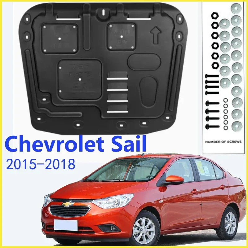 Dla Chevrolet Sail 2015-2019 Czarna Osłona Pod Silnik Płyta Ochronna Chlapacza Błotnik Osłona Ochraniacz