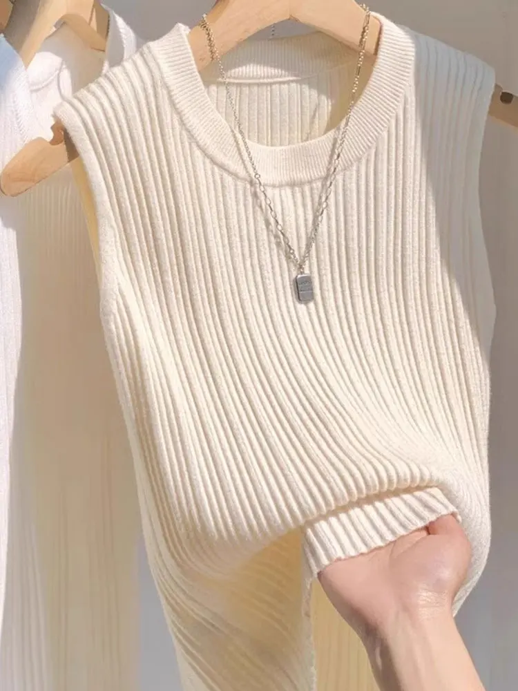 شيك محبوك سترة Svel عادية تخفيف الراقية الإحساس ملابس داخلية الخريف الشتاء Sle قاعدة irt الشعرية لين العلامة التجارية