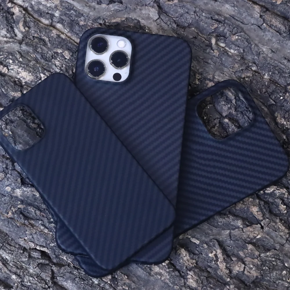 AGM Aramid Fiber Case Carbon for Iphone 11/12/13 Pro Max Case Ultra-thin Anti-drop for Iphone 13 Mini