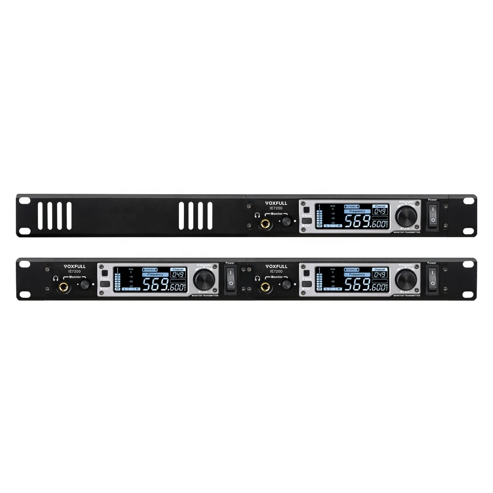 Voxfull IE7200 고품질 전문가용 IEM 스테레오 모니터 시스템, 무선 인이어 모니터 (보컬용)