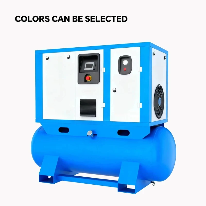 Industrial 4-In-1 Electric Rotary Screw Air With 300 500L Dryer 8 10 16 20 Bar Rotery All-In-One Compressor
