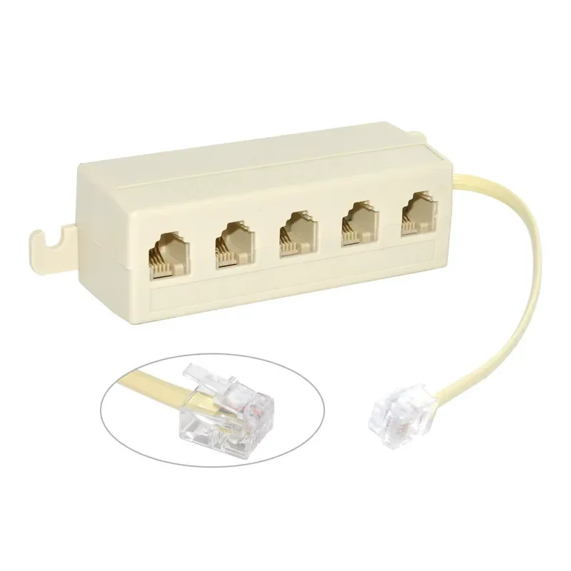 for Telephone One to Five Branch Box Splitter 6P4C Specification RJ11 Interface One to Five Telephone Line Extension Cable