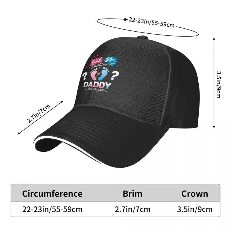 Gender Reveal Baseball Cap Lightweight Adjustable Unisex for Running Fitness Outdoor