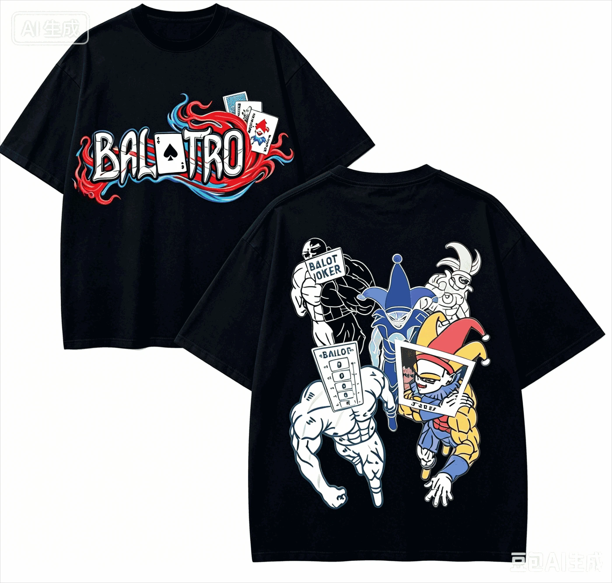 Balatro Anime Lover T-shirt Harajuku Cotton New Model High Street Retro Fashion Oversized Unisex hot product Breathable Couples