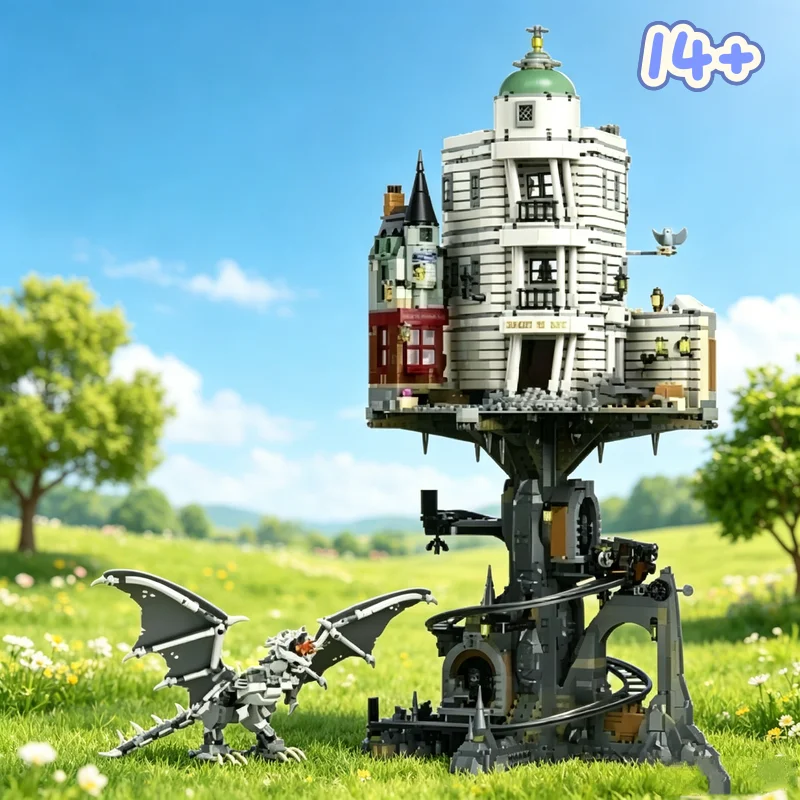 2026 New Good Sales 4803PCS Movie Collection Of Bank Building Models Home Decoration Toys For Christmas Birthday Festival Gifts - view 3