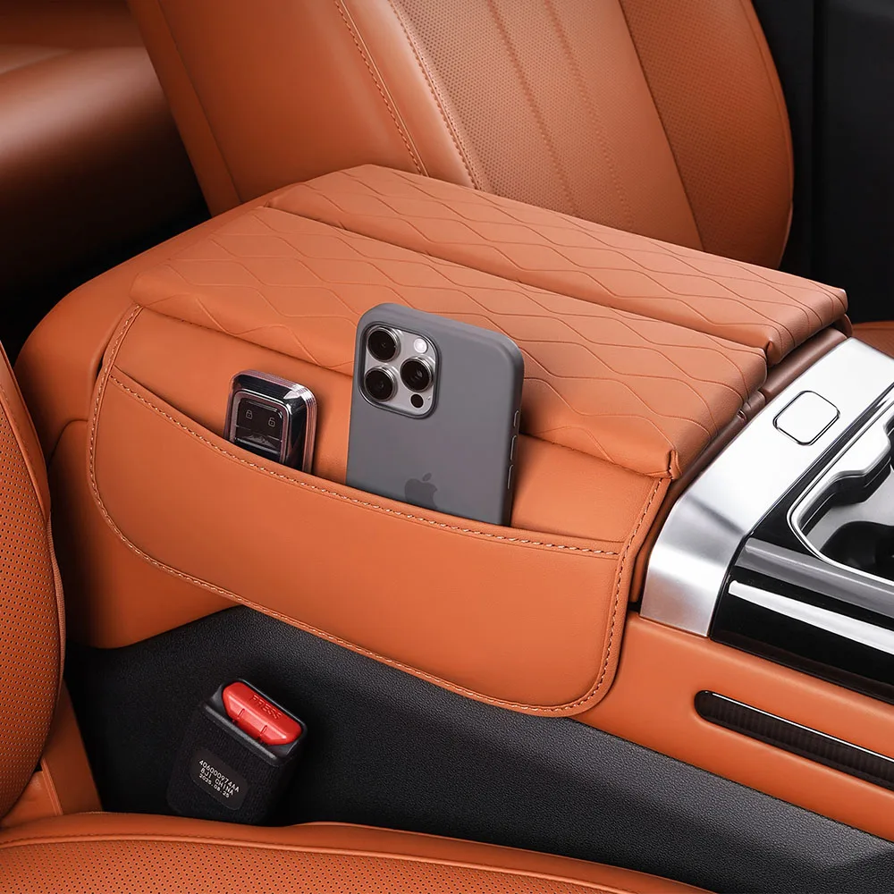2 Pcs Armrest Box Height Pad Car Modification Accessories For Chery Jetour G700 2025 2026 Original Color Leather Protective Pad