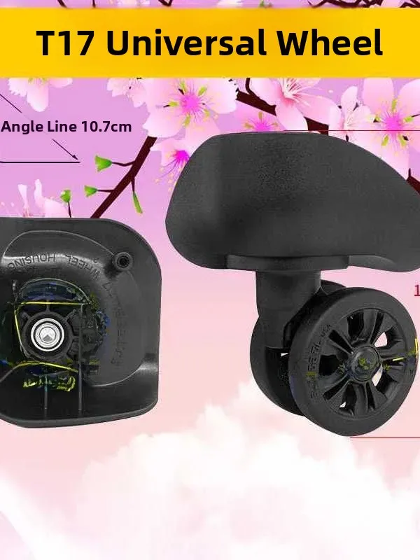 Universal Wheels for Suitcase Luggage Repair Parts Slide Wheels Casters 325 SJTOBOL T17 Wheel Replacement for Carryon Bag