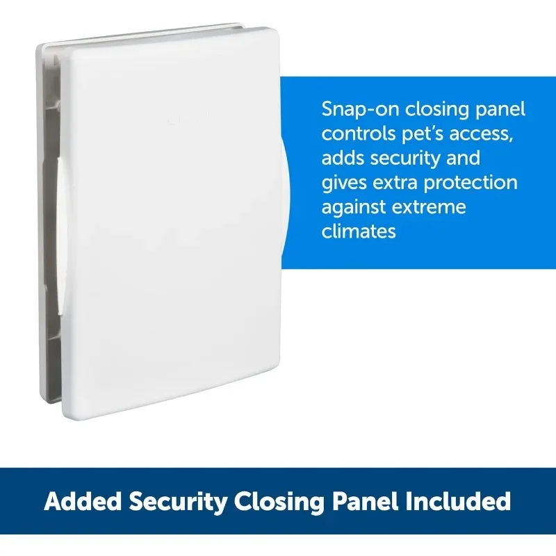 نسخة مطورة من باب كلب الطقس القطوى للأبواب الخارجية - باب موفر للطاقة للقطط والكلاب #2
