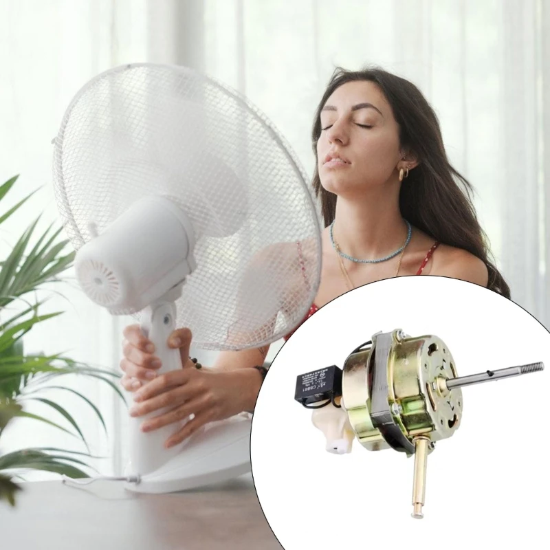 Motor ventilador silencioso para ventiladores chão oferece forte fluxo ar ajustável 3 velocidades 918D