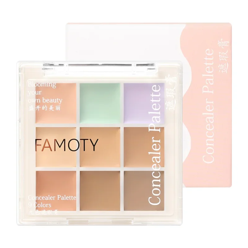 Hydraterende Concealer Palet Waterdicht Cover Donkere Kringen Bronzer Facial Kleur Corrector Blijvende Contouring Make-Up Cosmetica