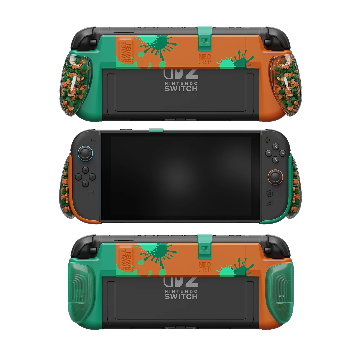 Savage Raven by Skull & Co. NeoGrip with Replaceable Ergonomic Grip Protective Case for Nintendo Switch 2