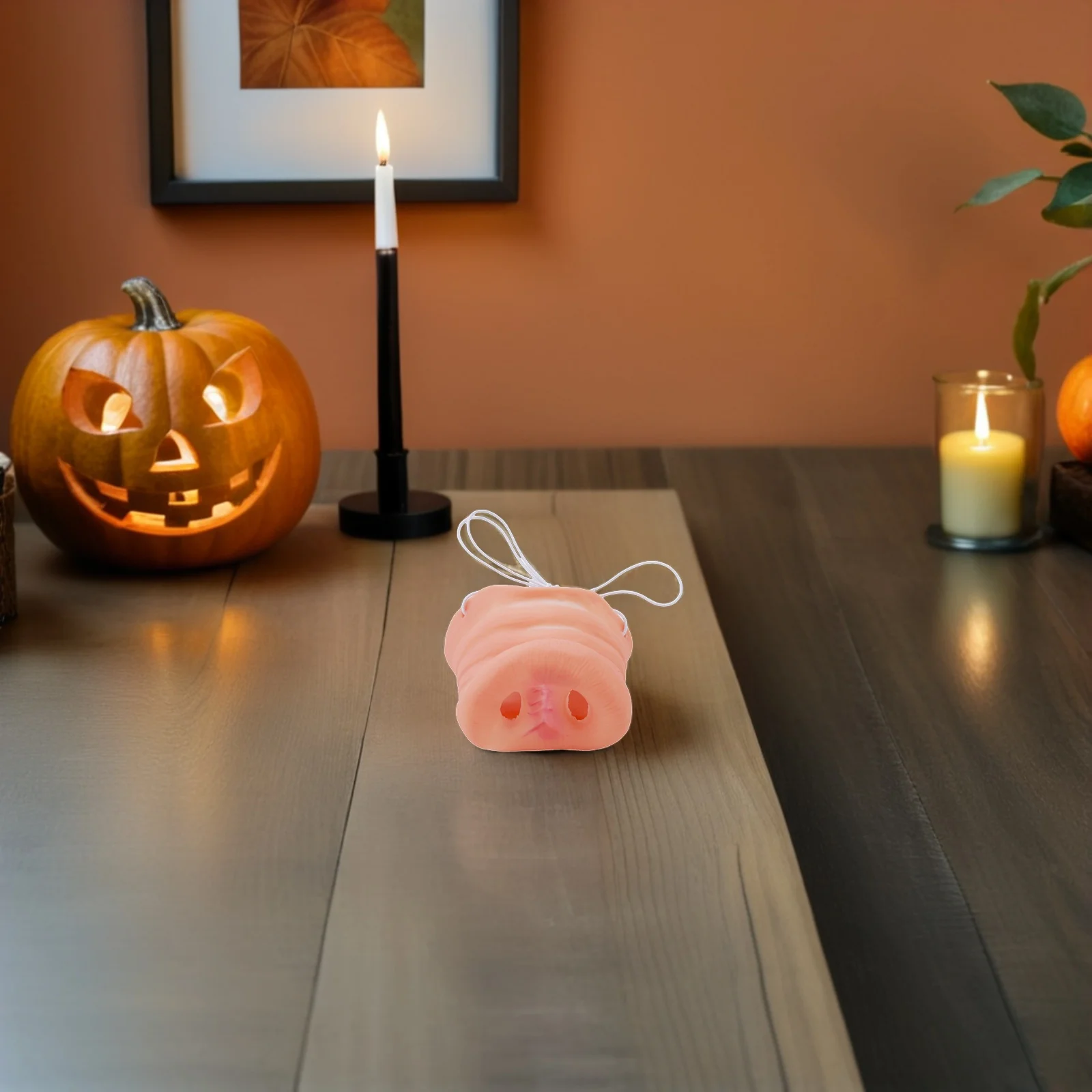 จมูกหมูจำลองน่ารักสำหรับงานปาร์ตี้ฮาโลวีน คอสเพลย์ละครสัตว์ แต่งตัวตลก อุปกรณ์ประกอบฉากสัตว์ทำจากยางลาเท็กซ์