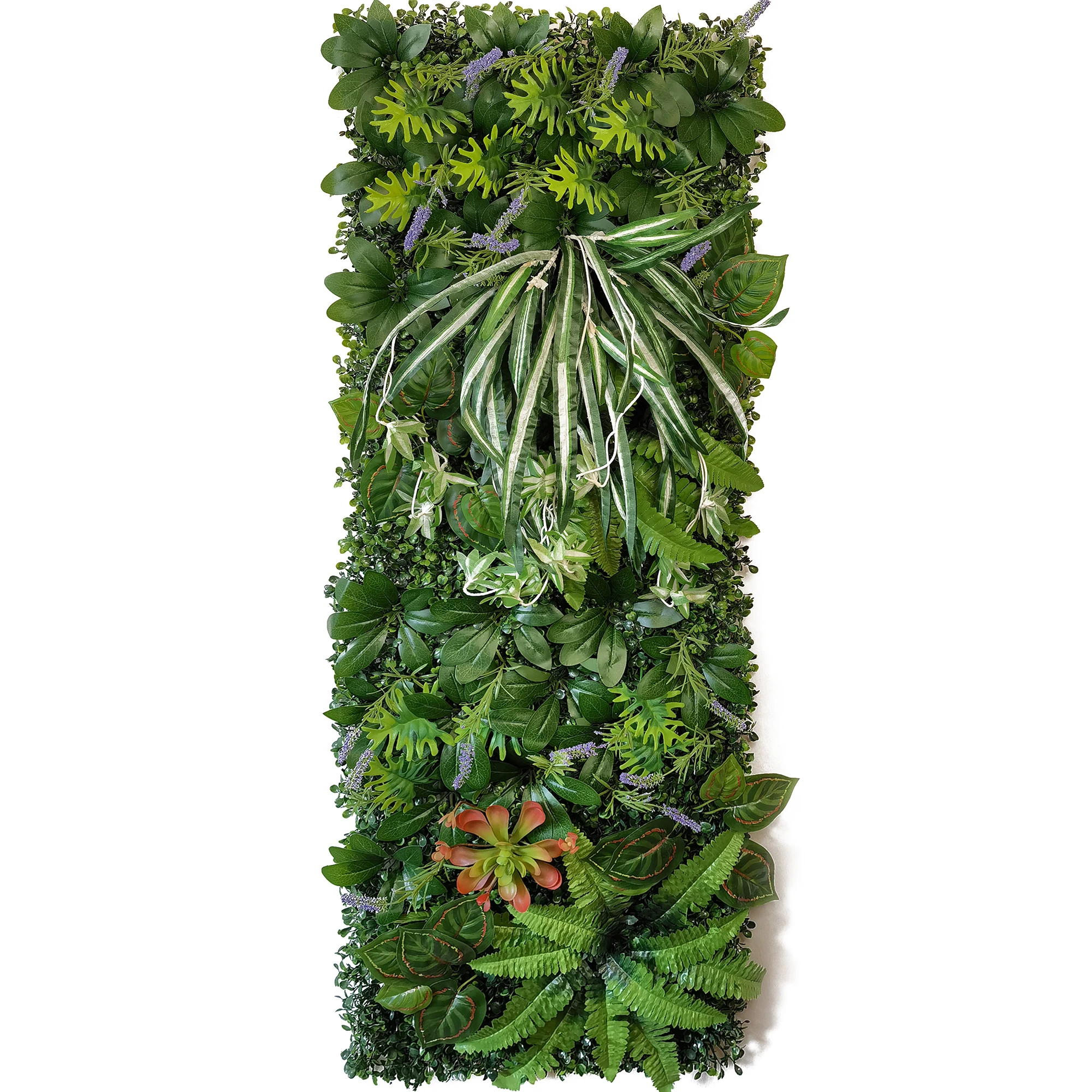 人工熱帯植物の壁パネル,40x120cm,緑の植物の背景,結 - Preserved Moss Sheet のレビューと価格