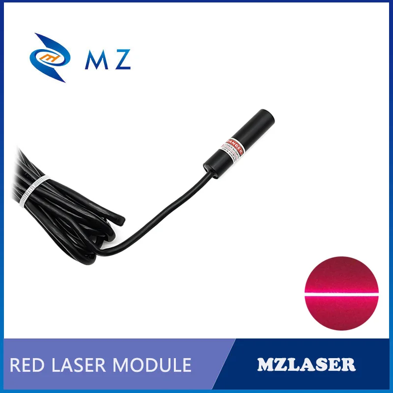 산업용 등급 ACC 드라이브 타입 미니 레이저 컴팩트, TTL PWM 레드 라인 레이저 다이오드 모듈, D12mm, 650nm, 40mw, 3V 라인
