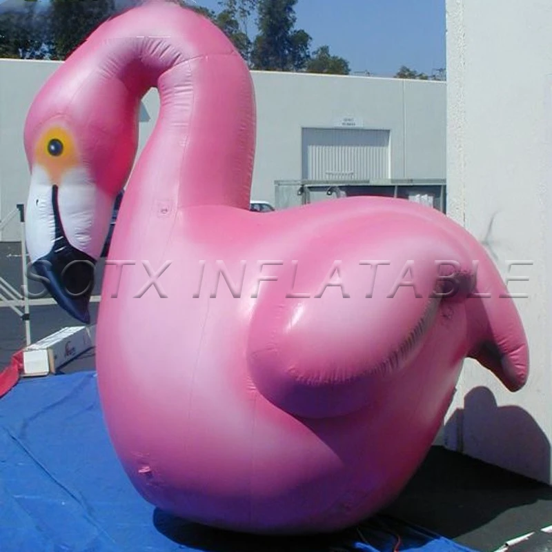 for advertising Most popular pink giant inflatable flamingo bird animal model