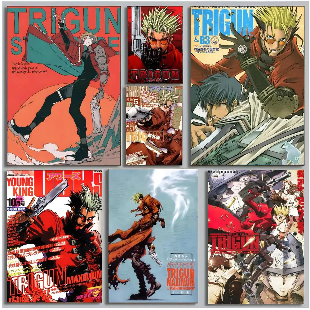 manga scifi Trigun Stampede Poster Modern Wall Art Bedroom Living Room Print Unframed