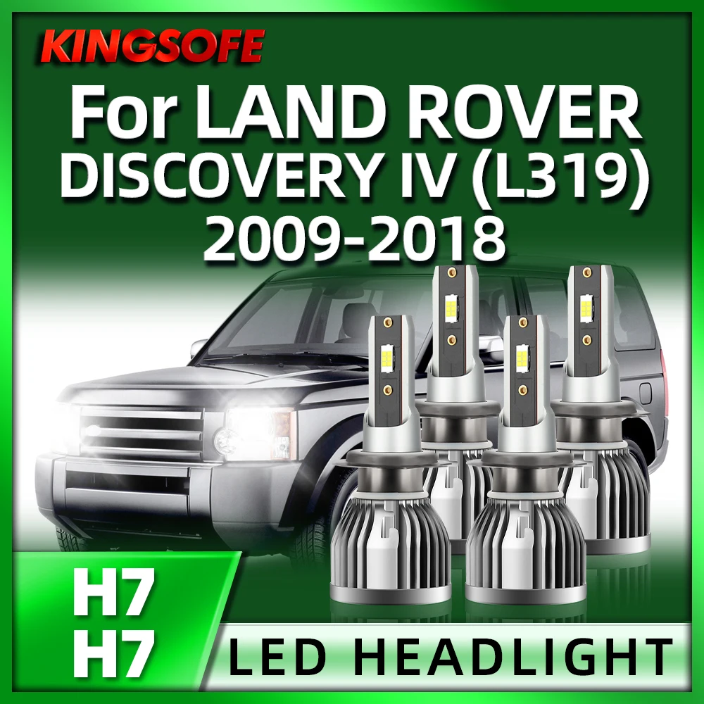 

2/4Pcs 110W Power Supply 12V LED Headlight H7 Bulb For LAND ROVER DISCOVERY IV (L319) 2009 10 11 12 13 14 15 16 17 18