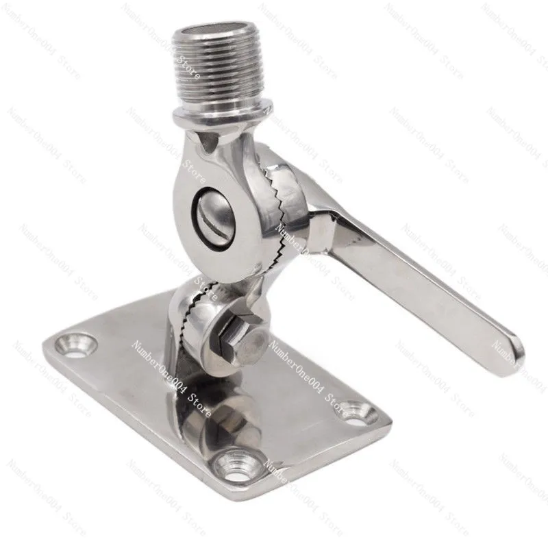 316 Stainless Steel Antenna Mount for Boat Yacht Marine Hardware High Frequency Walkie Talkie