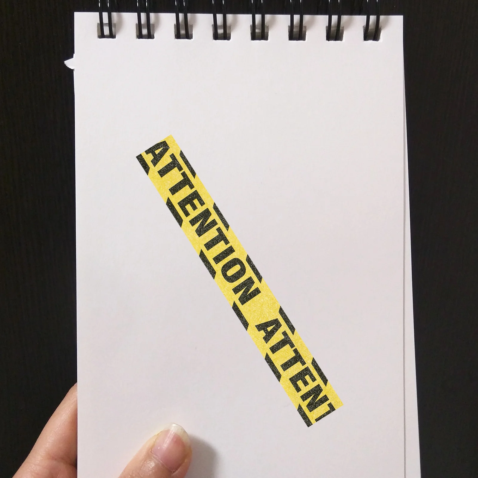 

16 Rolls Warning Washi Tape Self Adhesive Paper Tape For Projects Decorative Tapes Scrapbooking Gift Wrapping Supplies