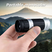7x18 Telescope Crosshairs Rangefinder Differentiation line Mini Monocular for Hunting Golf Hiking Bird Watching Travel Compact