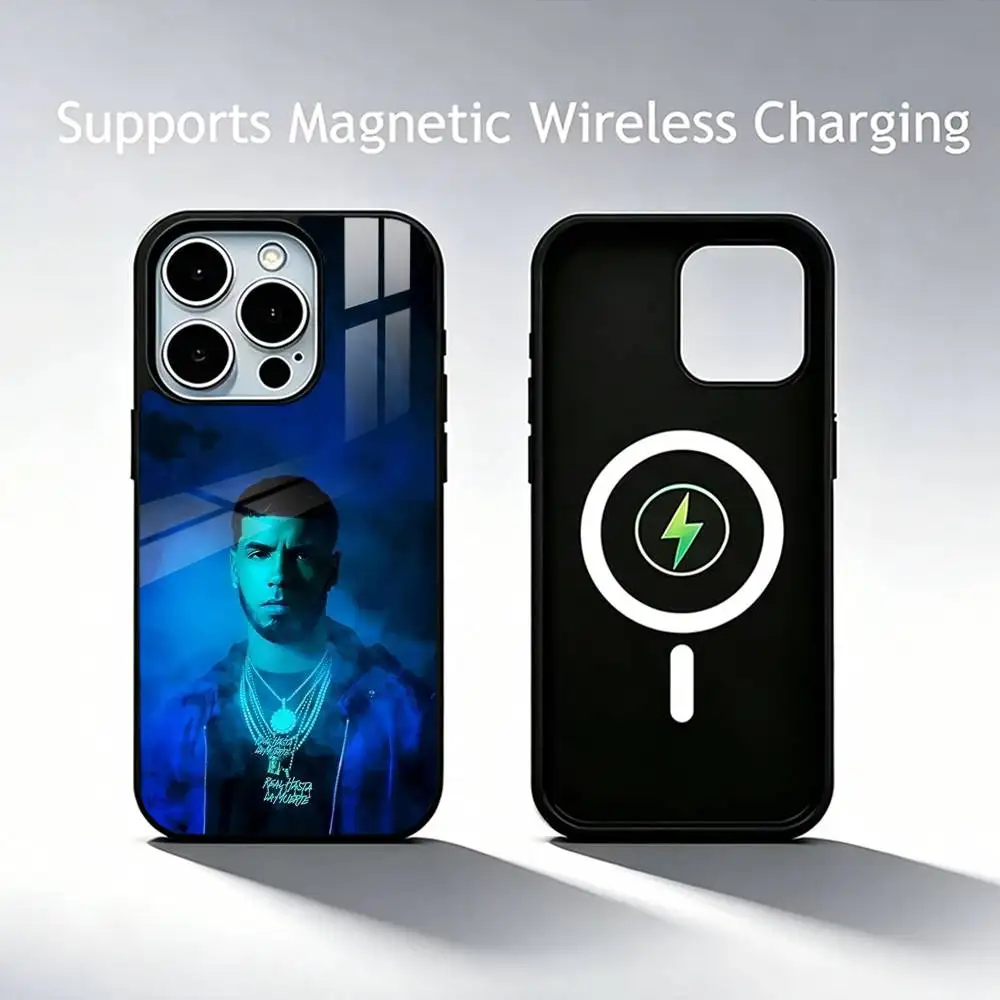 A-Anuel AA Phone Case For iPhone18,17,16,15,14,13,12,11 Plus,Pro Compatible with magnetic wireless charging 5