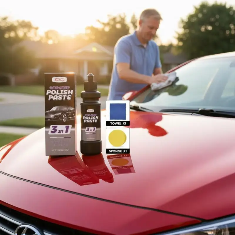 Easy Use Car  Remover Kit Revives Dull Paint Removes Swirls High Gloss Finish for Regular Car Wash Scene
