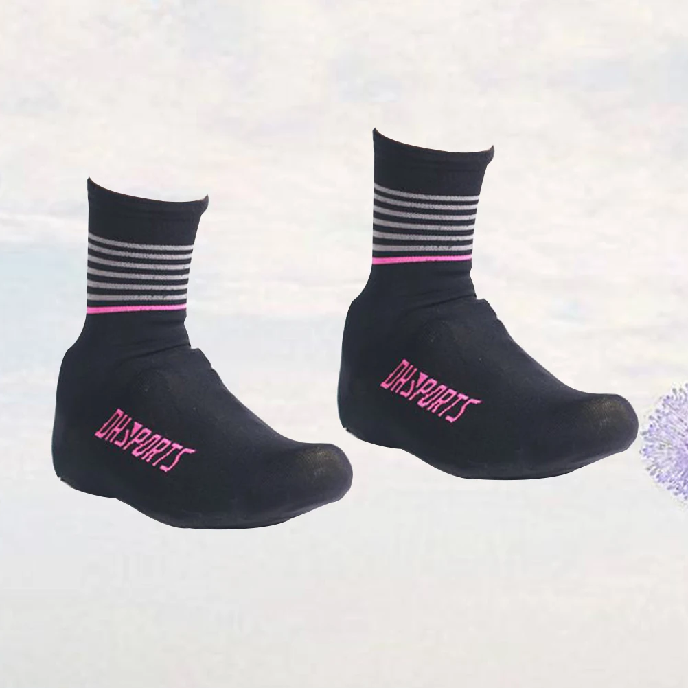 

1 Pair High-Elastic Waterproof Cycling Shoe Covers For Men Women Anti-Slip Outdoor Bike Shoe Covers Breathable Dustproof Riding