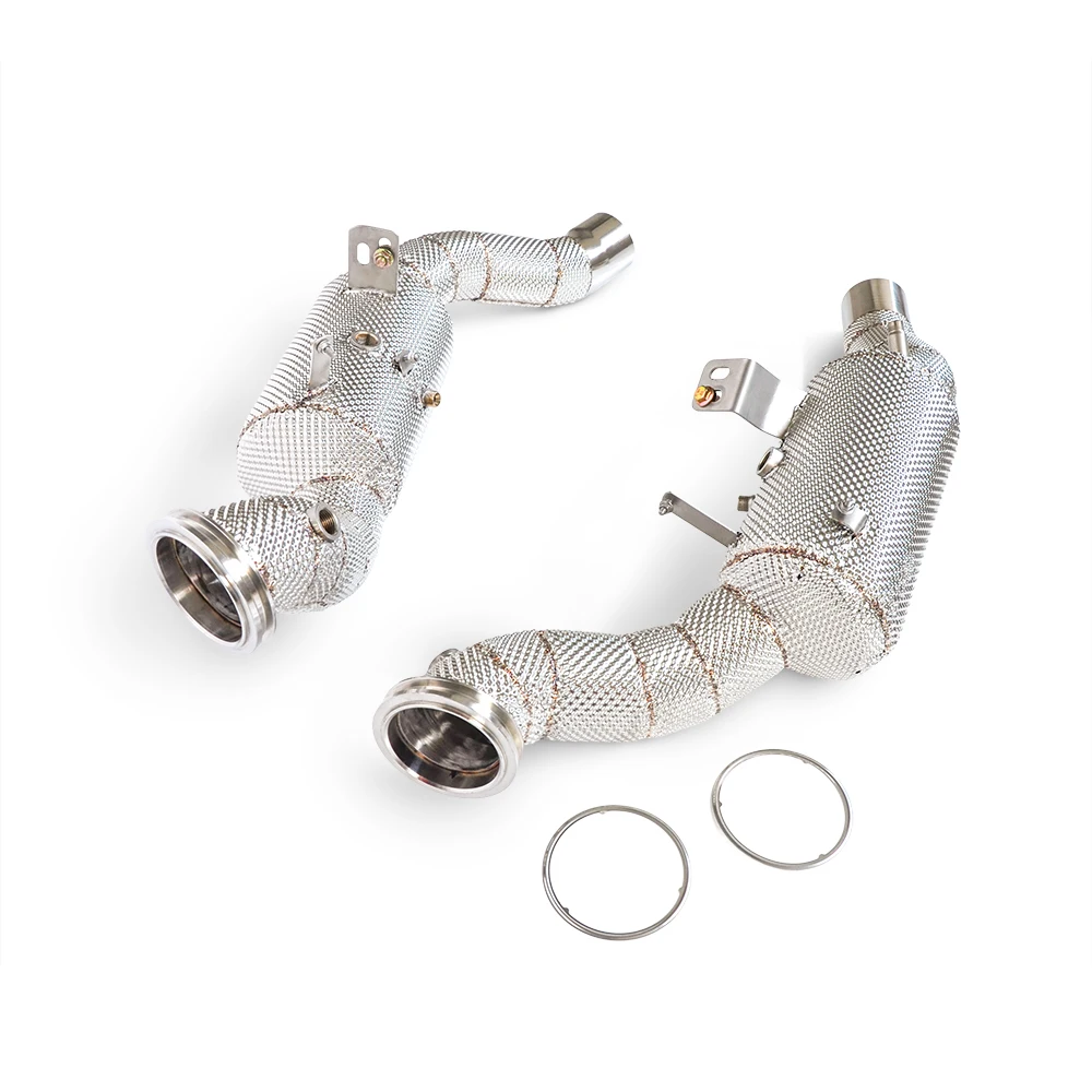 Performance Downpipe for Maserati Levante 3.0T 2020-2023 Racing Exhaust direct Downpipe with Heat Shield