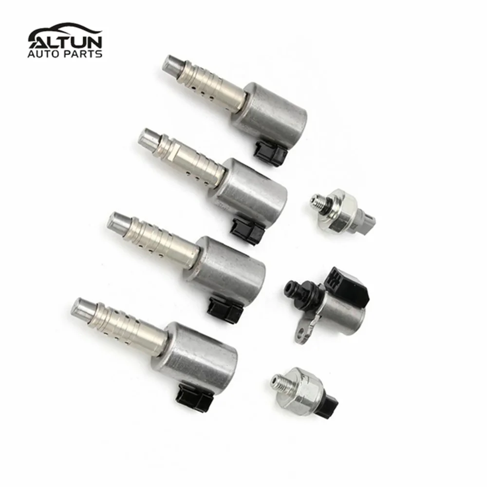 

Подходит для автомобильных запчастей Jeep Chevrolet RE0F10E JF017E RE0F10D, электромагнитный клапан трансмиссии Nissan, комплект из 7 предметов
