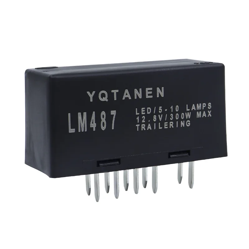 10 دبوس 12 فولت مرحل ومضي LM487 Led مصباح خطر خطر تحذير تحول إشارة لوازم مرحل السيارة #2