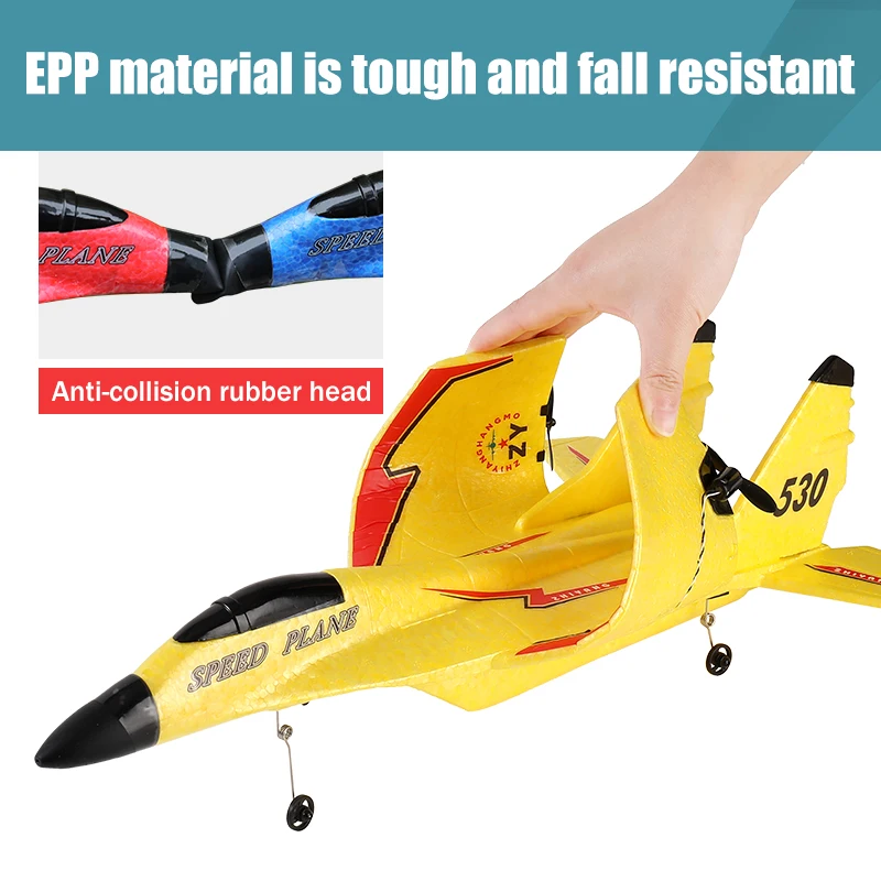 MiG-530 RC Plane EPP Foam Aircraft Radio Control Airplane 2.4G Remote Control Fighter Glider Toys for Children