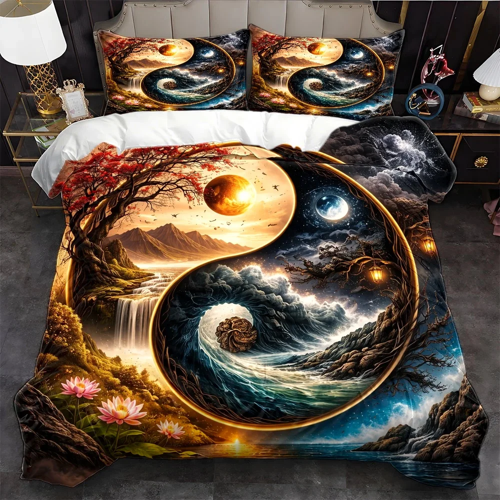 طقم غطاء لحاف ثلاثي القطع بتصم - مراجعة Home Decor Zen Style وسعره