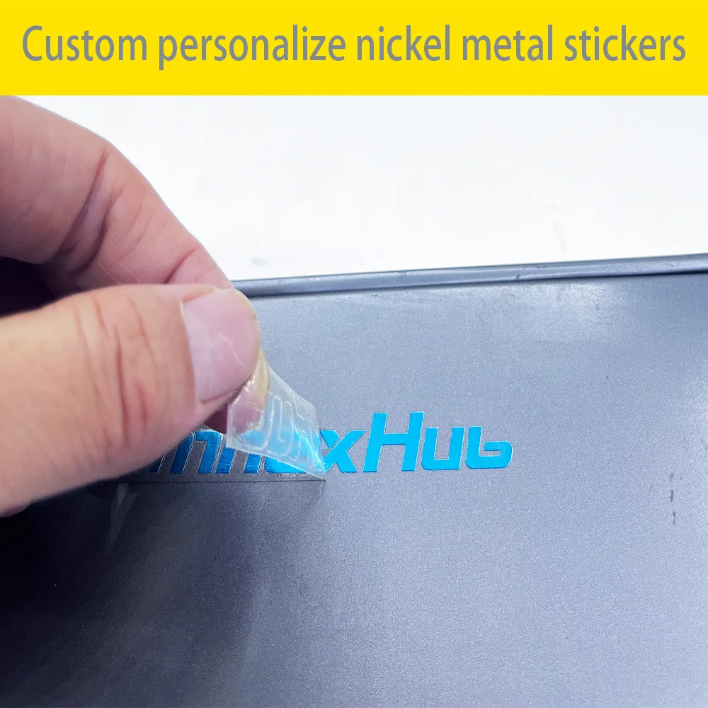 

Цветные 3D наклейки на заказ, водонепроницаемые, устойчивые к царапинам, клейкая наклейка Nicker для вашего бренда, персонализированные виниловые этикетки