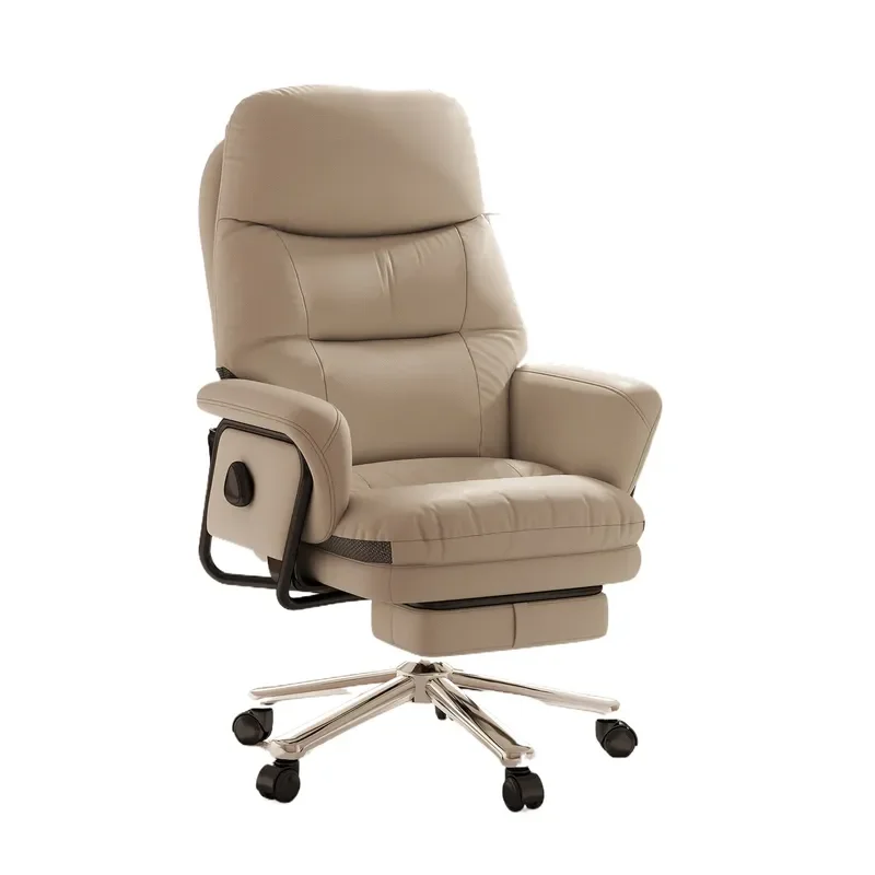 Ergonomic Office Computer Chair 180 Degree Reclining for Lunch Break Nap Comfortable Sedentary Boss Seat for Home Use