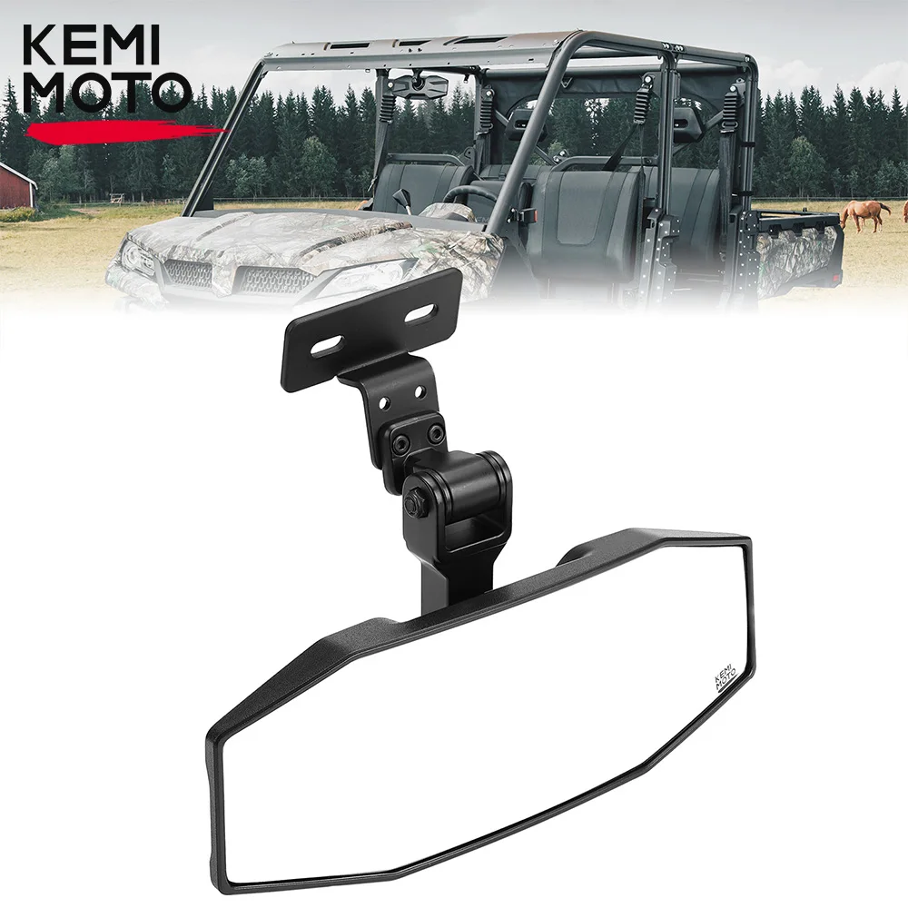 KEMIMOTO Rear View Mirror Center Mirror 360° Adjustable ABS Black for CFMOTO UForce 1000 2019+ UForce 1000 XL 2022+