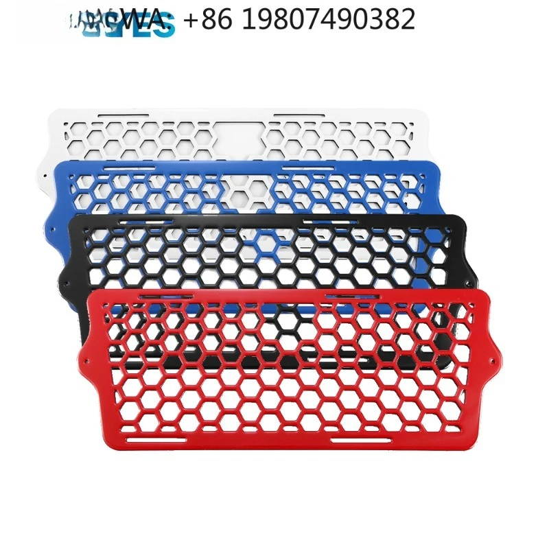 Premium Center Honeycomb Grille For Polaris Slingshot SL LE R S SLR Front Bumper Mesh Grill Exterior Accessories