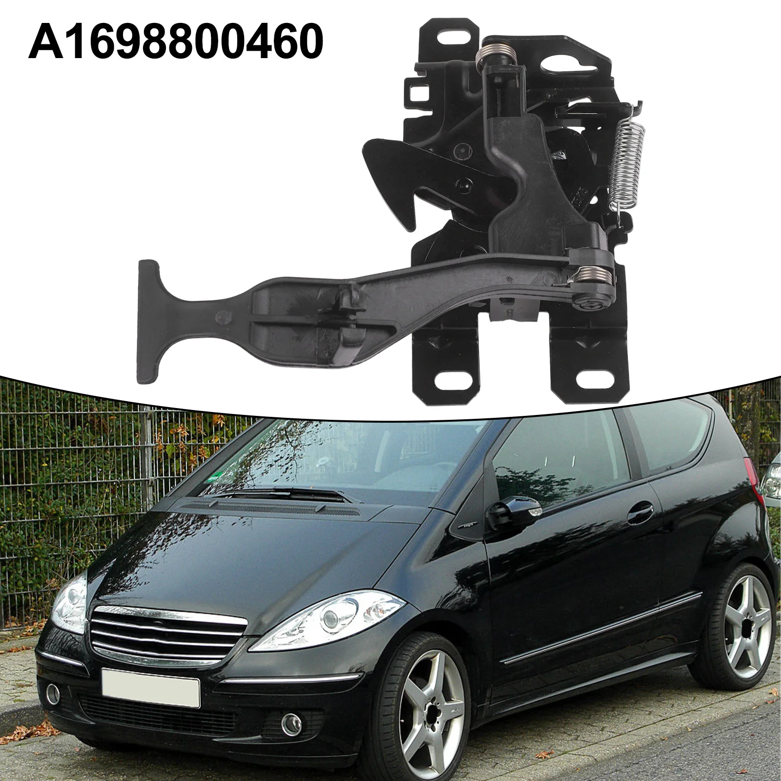 

Для Mercedes W169 класса A, ручка открывания капота с OEM-номером A1698800460, металлическая часть для замены, требует установки