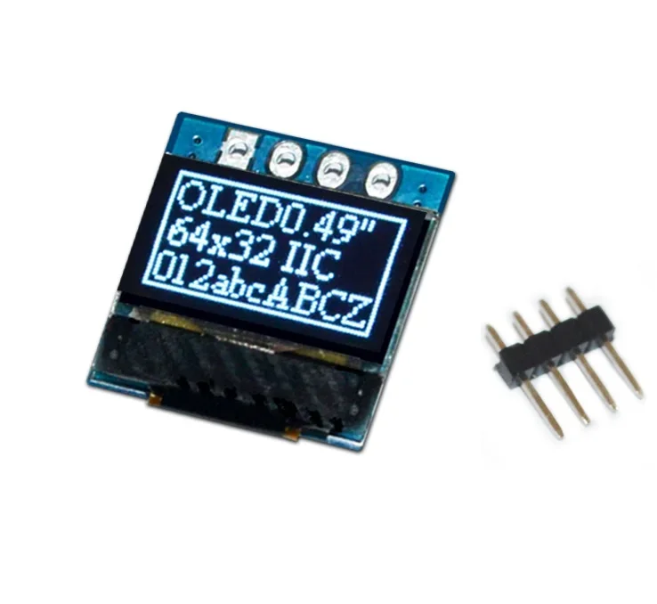 Modulo LCD Display OLED da 0.49 pollici schermo bianco da 0.49 \