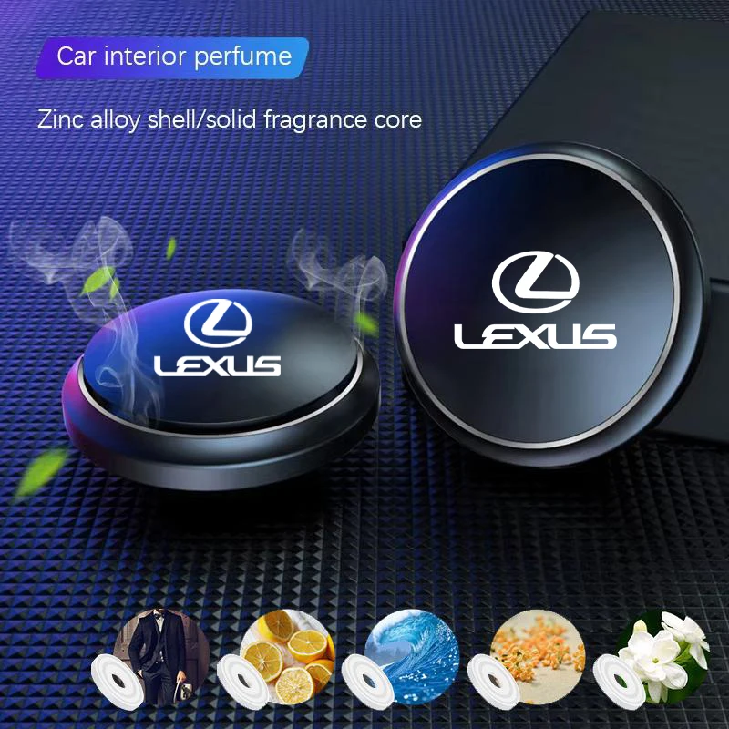 عطر السيارة الديكور عالية الجودة الصلبة الروائح لكزس FSPORT LBX NX RX 350h 450h ES UX 300e GS IS LS LX CT LC RC GX460