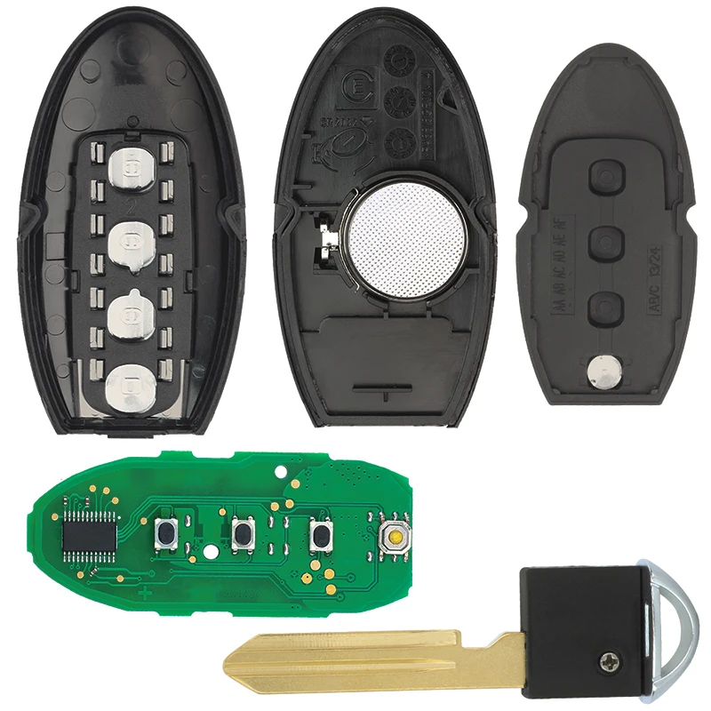 KEYECU 315MHz ID46 Chip KR55WK49622 KR55WK48903 Keykess Remote Key Fob for Nissan Altima Versa Maxima Murano 370Z for Infiniti