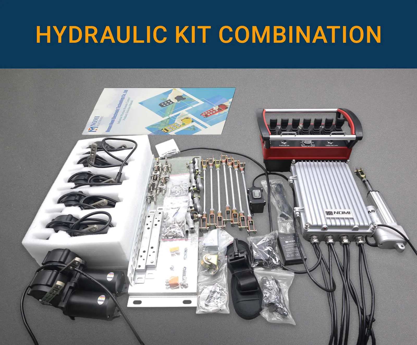 Universal Wireless Proportional Remote Control System for Hydraulic Excavator Log Loader Retrofit